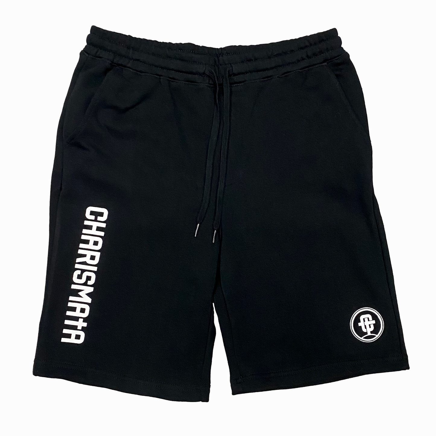 Black Cotton Shorts with strings