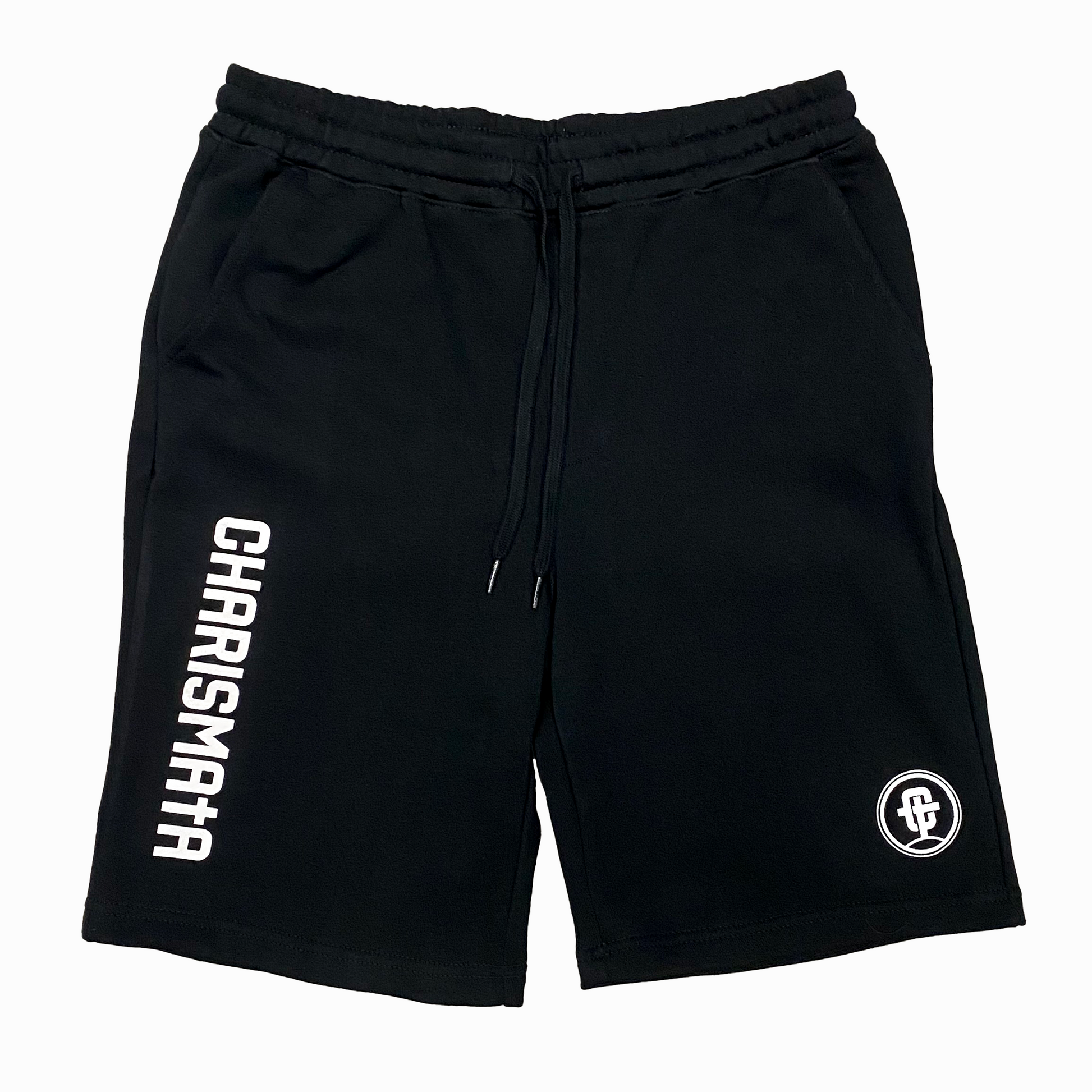 Black Cotton Shorts with strings